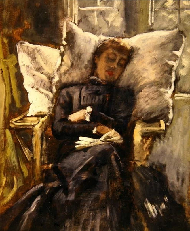 James Tissot - 109, La signora Newton in una sedia da giardino, 1871